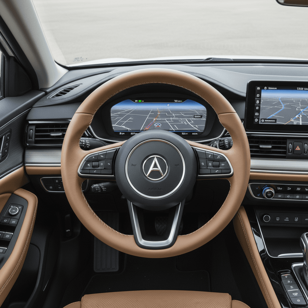 Dashboard and interior overview from the driver door